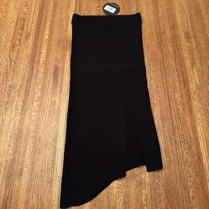 NWT White Fox Boutique With Confidence Midi Skirt - Black - Small